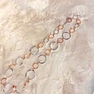 Alfani Gold and Silver Link Necklace